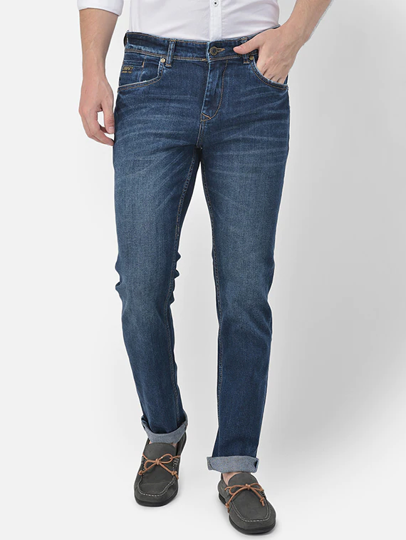 Blue Light Washed Denim Jeans