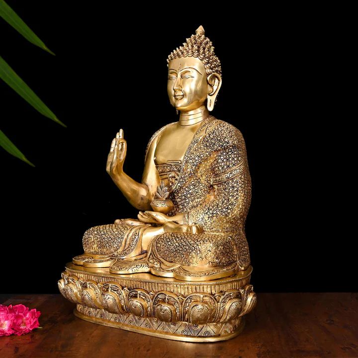 Brass Superfine Blessing Buddha (22.5 Inch) - Image 2
