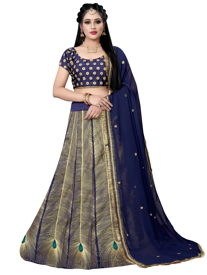 Embroidered Flared Lehenga