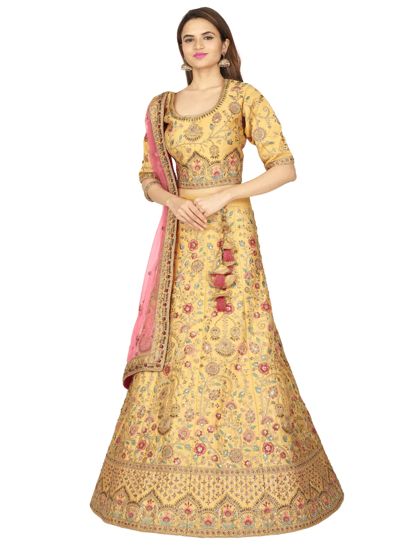 Embroidered Flared Lehenga